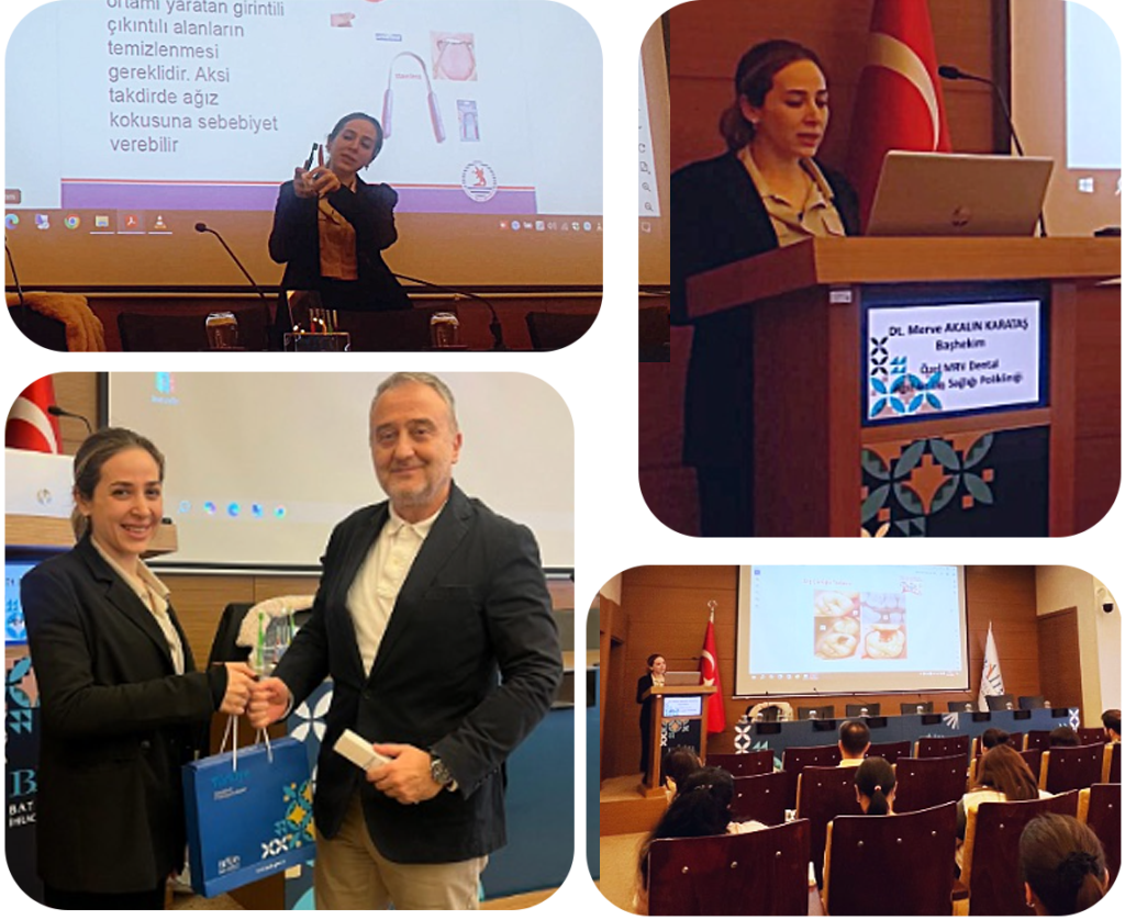 Dt. Merve Akalın Karataş’ın konferans ve sunum etkinliğinden kareler – MRV Dental Antalya